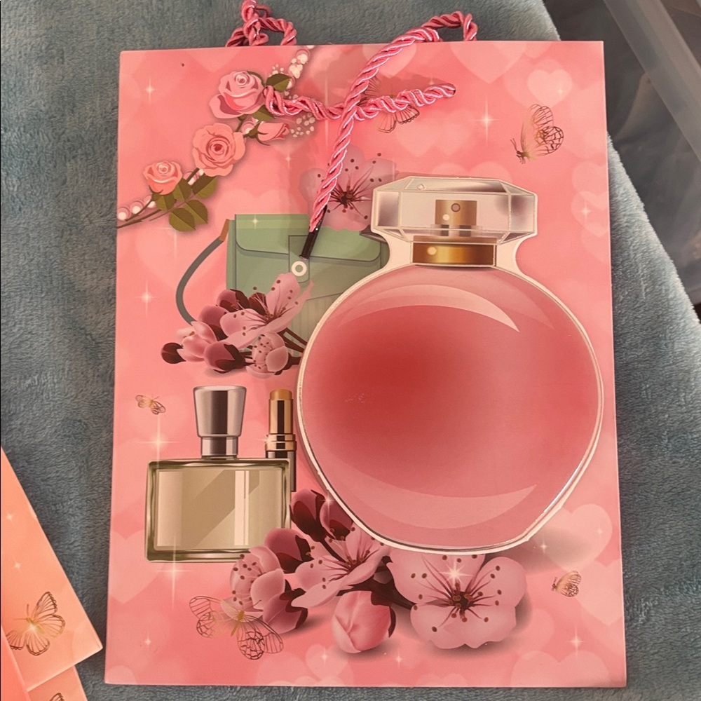 Pink Gift Bags with Fashion and Beauty Design(set of 6) - Picture 4 of 5